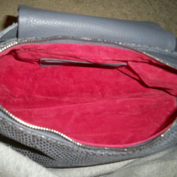 Hammitt VIP Skyline Snake Satchel Leather Handbag Gunmetal Hardware $495, NWOT!! - Picture 4 of 4